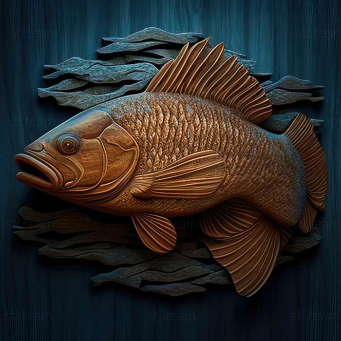 3D model Macropod fish (STL)